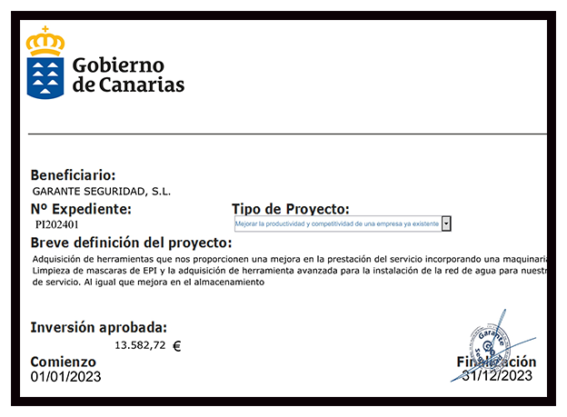 Garante Seguridad, S.L.